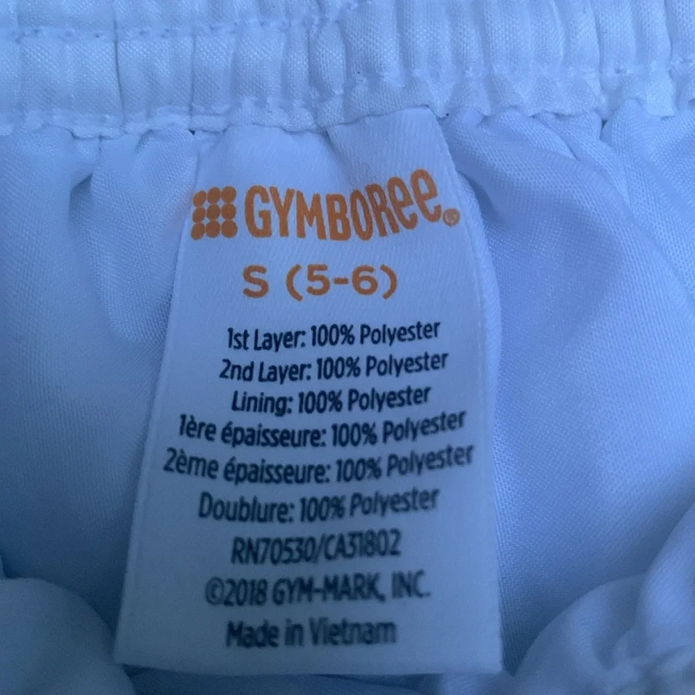 Gymboree White and Blue Sequin Skater Skirt